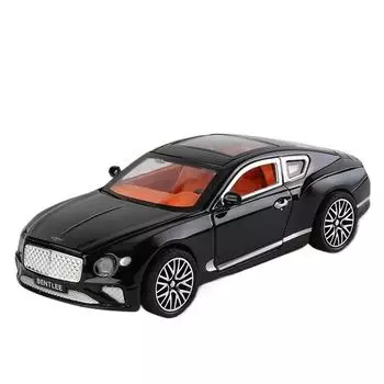 1/32 Bentley Continental GT Alloy Car Model Sound and Light Pull Back Children s Toy Collectibles Birthday Gift белый