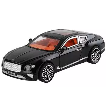 1/32 Bentley Continental GT Alloy Luxy Car Model Diecast Metal Car Vehicle Model Simulation Sound and Light Collection Детская игрушка в подарок