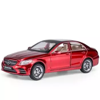 1/32 Benz C-Class C260L литая модель автомобиля из сплава металла игрушечные транспортные средства имитация модели автомобиля коллекция звуков и света детский подарок чёрный
