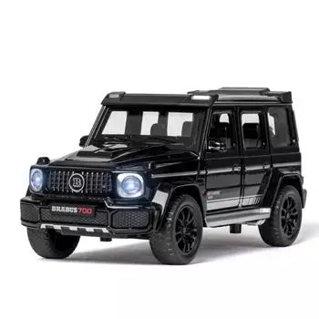 1/32 BENZ G700 литая модель автомобиля имитационная игрушка литой внедорожный внедорожник со звуком и светом коллекционный детский подарок чёрный