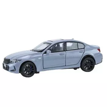 1/32 BMW 320i Coupe Модель автомобиля из литого металла Машины Моделирование Звук и свет Коллекция Детские игрушки Подарки серый