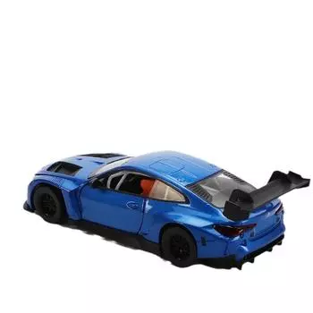 1-32 BMW M4GT3 Моделирование гоночных легкосплавных автомобилей Спортивные автомобили Звук и свет Детские игрушки жёлтый