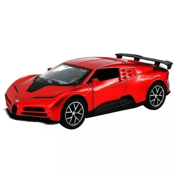 1/32 Bugatti Centodieci 110th Die Литой сплав Модель автомобиля Юбилейный выпуск Коллекционные детские игрушки красный