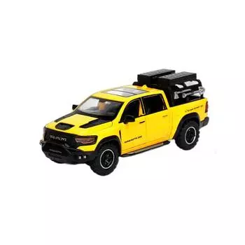 1/32 Dodge RAM MAMMOTH Pickup Toy Car Model Metal Diecast Off Road Vehicles Models Pull Back Shock Absorbation Boys Best Gifts