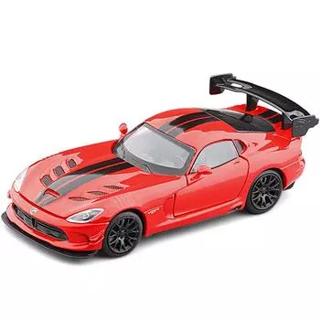 1/32 Dodge Viper ACR SRT Alloy Sports Car Model Diecasts & Toy Metal Vehicles Car Model Simulation Sound and Light Kids Toy Gift красный