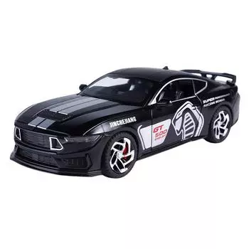 1/32 Ford Mustang Shelby GT500 литой спортивный автомобиль модель литой металлический игрушечный трек гоночный автомобиль модель звуковая и световая коллекция детские подарки красный