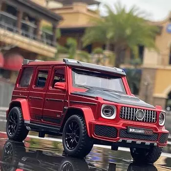 1/32 G700 G65 SUV, модель автомобиля из сплава, литая под давлением, имитация металлической игрушки, внедорожники, модель автомобиля, коллекция звуков и света, детский подарок красный