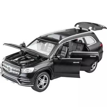 1/32 High Simulation Benz GLS580 SUV Модель автомобиля Игрушечный внедорожник со звуком и светом Украшения из сплава литые игрушки для детей Подарки