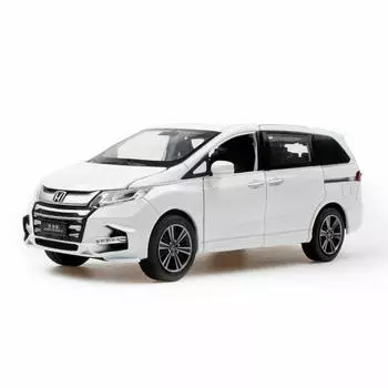 1/32 Honda ODYSSEY Модель автомобиля литой игрушечной машины Модель автомобиля с инерционным механизмом Детская игрушка в подарок коллекционная белый