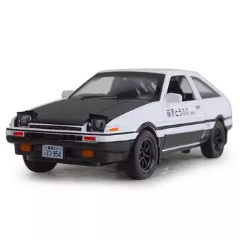 1/32 Initial D AE86 литые металлические литые машинки модель игрушечные машинки RX7 выдвижная подсветка для детей мальчик игрушки
