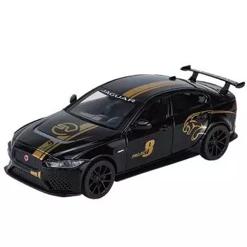 1/32 Jaguar-Project 8 Модель High Simulation Diecasts Игрушка со Звуком и Светом Инерционные Транспортные Средства Украшения Игрушки для Детей Подарок чёрный