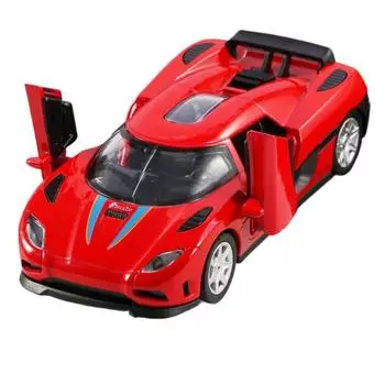 1/32 Koenigsegg Agera Supercar литая модель автомобиля со звуком и светом игрушечная коллекция подарок для детей красный