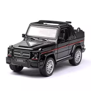 1/32 масштаб Benz G500, литая под давлением модель автомобиля, игрушечный автомобиль с откатным механизмом, звуком и светом для детей, коллекция подарков для мальчиков и девочек 16*7*6.5cm белый