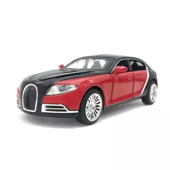 1/32 масштаб Bugatti Galibier, суперкар, литая под давлением модель автомобиля, игрушечный автомобиль с откатным механизмом, звуком и светом для детей, коллекция подарков для мальчиков и девочек 1/32- 15x5x4.5cm красный