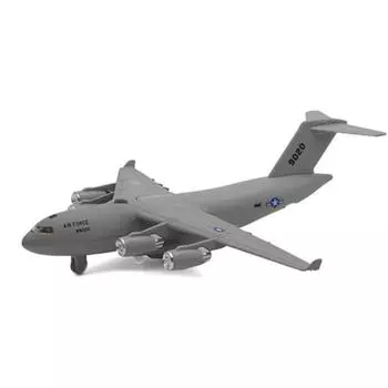 1/32 масштаб C17 8020 транспортный самолет отступить музыкальная светодиодная модель настольный декор детская игрушка в подарок