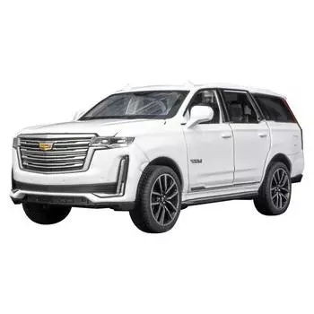 1/32 масштаб Cadillac Escalade SUV, литая под давлением цинкового сплава, модель игрушечного автомобиля, имитация внедорожника со звуком и светом 1/32-Size:16*7.5*6cm