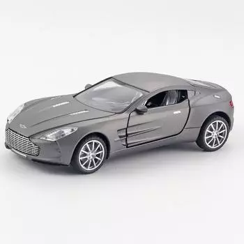 1/32 Масштаб Мартин, литая под давлением модель автомобиля, игрушечный автомобиль с откатным механизмом, звуком и светом для детей, коллекция подарков для мальчиков и девочек 1/32-14.5x6.5x4 cm серый