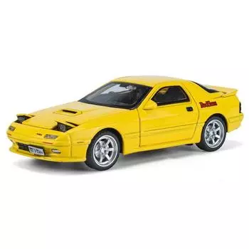 1/32 масштаб Mazda RX7 FC INITIAL D литая модель автомобиля из сплава металлическая игрушечная машинка со звуком и светом игрушки для мальчиков детский подарок белый