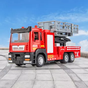 1:32 масштаб оттягиваемый двигатель пожарной машины съемный образовательный литой сплав