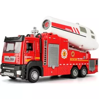 1/32 масштаб пожарная машина модель игрушечная машина 2 двери открываются электрический водяной распылитель металл литой транспорт с инерционными игрушками для детей подарок
