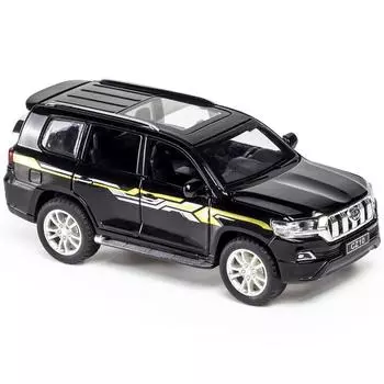 1/32 Масштаб Prado SUV, литая под давлением модель автомобиля, игрушечный автомобиль с откатным механизмом, звуком и светом для детей, коллекция подарков для мальчиков и девочек 1/32-16x6.5x6cm зелёный