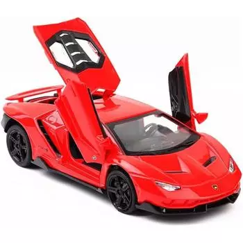 1/32 масштаб сплава Коллекционная красная Lambo LP770 игрушечная машина с откатным механизмом литья под давлением модель автомобиля со светом и звуком 1/32-Size:15.5*6*3.5cm красный