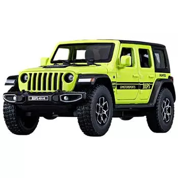 1/32 масштаб Wrangler 4X4 игрушечные модели машин литые сплав 6 дверей открывающиеся звук свет инерционные модели машин игрушки праздничные подарки