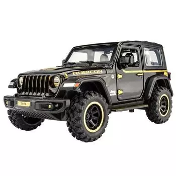 1/32 масштаб Wrangler Off-Road 7 дверей для Wrangler литой игрушечной модели автомобиля, металлический сплав транспортного средства для детей мальчиков девочек взрослых, двери открываются, свет
