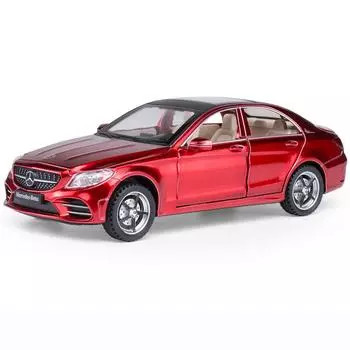 1:32 масштаба Benz C260L, литая под давлением модель автомобиля из сплава, игрушечный автомобиль с откатным механизмом, звуком и светом для детей, взрослых, подарочная коллекция 1/32-16x7x5cm