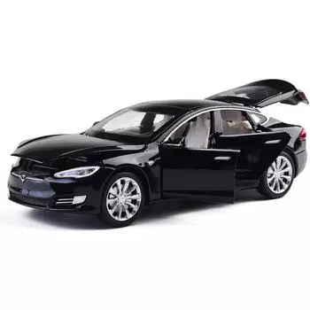 1/32 масштабная игрушечная машинка Tesla Model S, модель из сплава, автомобили с откатным механизмом, игрушки для малышей и детей 1/32-Size:16*6*5cm красный