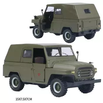 1:32-масштабная литая под давлением модель Jeep с подсветкой и звуком, коллекция игрушек, подарок на Новый год, Рождество