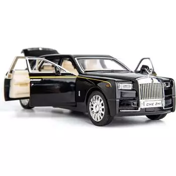 1/32 масштабная модель автомобиля Rolls-Royce Phantom, игрушечный автомобиль из цинкового сплава со звуком и светом для детей, подарок для мальчиков и девочек 1/32-Size:17*5.7*4.5cm белый