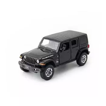 1/32 масштабная модель игрушечного автомобиля для Jeep Wrangler Rubicon, модель автомобиля из сплава, литая под давлением внедорожная игрушка со звуком и светом 1/32-Size:15*6*5.8cm
