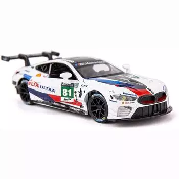 1:32-масштабные литые модели автомобилей из сплава, игрушечные машинки, M8 GTE #81 #82 #25 #24, игрушечный автомобиль с откатным механизмом со звуком и светом, игрушка для девочек и мальчиков, детские игрушки 1/32-19x8.5x1.8cm