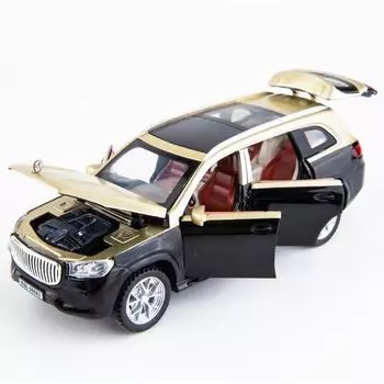 1:32 Maybach GLS600 внедорожник, игрушечный автомобиль из сплава, металлическая коллекционная модель автомобиля, звук и свет, игрушки для детей, подарок