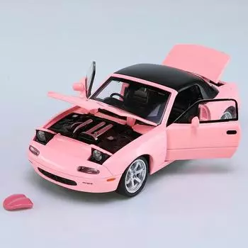 1:32 Mazda MX5 MX-5 Суперкар Сплав Литая Игрушечная Модель Автомобиля Звук и Свет Откатная Игрушка Коллекционные Подарок На День Рождения