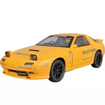 1/32 Mazda RX7 Initial D Миниатюрная литая игрушечная модель RX-7 со звуком и светом, открывающиеся двери, коллекция подарков для детей, мальчиков и малышей