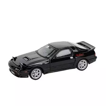 1/32 Mazda RX7 Initial D Миниатюрная литая игрушечная модель RX-7 со звуком и светом, открывающиеся двери, коллекция подарков для детей, мальчиков и малышей