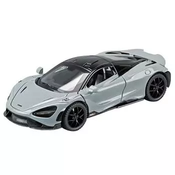 1/32 Mcleren 765lt имитационная модель автомобиля литые металлические игрушечные транспортные средства сплав украшения звук свет металлический человек дети подарок мальчик игрушка оранжевый