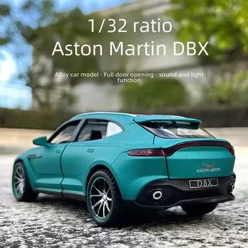 1:32 Модель легкосплавного автомобиля Aston Martin DBX со звуком и светом, шесть дверей, выпуск 2022 года, игрушка для мальчиков.
