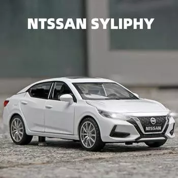 1:32 Nissan SYLPHY, литая игрушечная модель автомобиля из сплава, звук и свет, детская игрушка, коллекционные предметы, подарок на день рождения