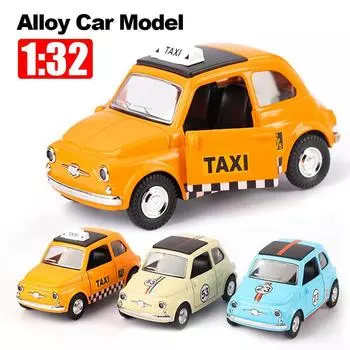 1/32 ретро такси модель автомобиля сплав миниатюрная игрушечная машинка литая коллекция транспортных средств детские игрушки для детей подарок на детский день