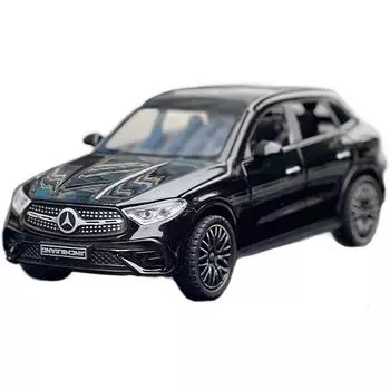 1/32 масштаб Benz GLC 400E внедорожник модель автомобиля из сплава звук и свет отступить детские игрушки товары подарок на день рождения 1/32-Size:15.3*7.3*5.3cm чёрный