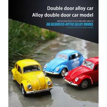 1:32 сплава, модель автомобиля с откатом, игрушка для детей, имитация классической модели автомобиля, украшения для декора торта жёлтый