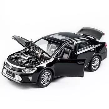 1/32 TOYOTA Camry Детские металлические игрушки инерционные колеса мигающие машины для детей литая модель автомобиля на день рождения рождественские подарки