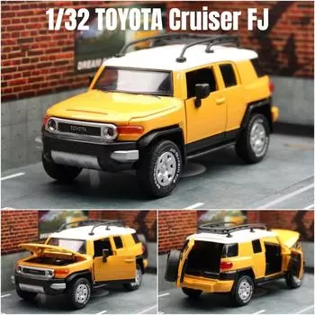 1/32 TOYOTA Cruiser FJ игрушечная модель автомобиля литой сплав внедорожник внедорожная коллекция инерционный звук и свет подарок для детей мальчиков