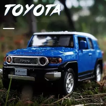 1/32 Toyota FJ Cruiser литые модели автомобилей и игрушечные металлические внедорожники модели автомобилей звук и свет высокая имитация детские подарки жёлтый