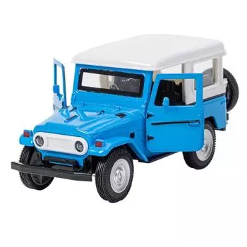 1/32 Toyota Off-road FJ45 модель автомобиля детские игрушки украшения отступить модель автомобиля игрушки 1/32-Size:13*6.5*5cm синий