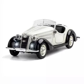1:32 весы W25K 1936, модель автомобиля, литая под давлением, игрушечная машина, звуки и свет, хобби для коллекции, детские подарки на день рождения, масштабная модель автомобиля 1/32-13.5x5x4.5cm белый