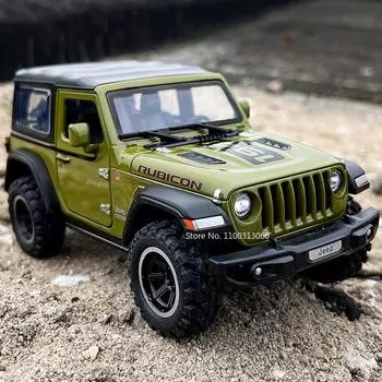 1/32 Wrangler литые модели автомобилей игрушка 1941 Rubicon металлические внедорожники со звуком световые игрушки для детей мальчиков